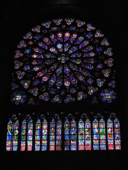 Rosetten-Fenster in Notre Dame