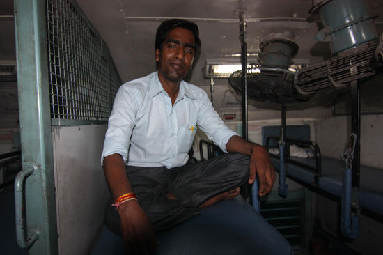Mein Bettnachbar in der Sleeper Class nach Agra