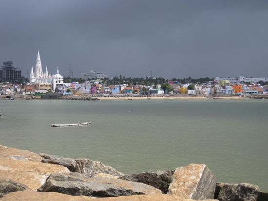 Kanniyakumari mit drohendem Monsunschäuerchen