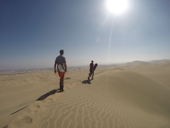 Sandboarding in Huacachina