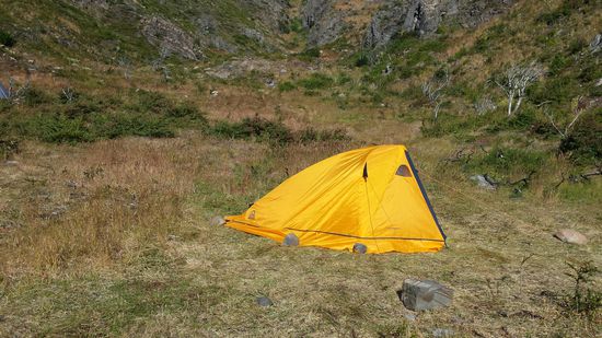 Mein Schlafplatz für zwei Nächte...tatsächlich konnte ich hier besser schlafen, als die letzten Hostelnächte zuvor