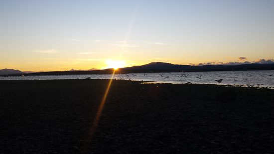 Puerto Natales (Der Ausgangspunkt) für Touren zum Nationalpark beim Sonnenuntergang