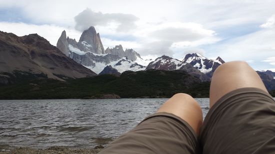 Laguna Capri mit Blick auf das Fitz Roy Massiv. Ein schönes Plätzchen für ein leckeres Avocado Sandwich und einen kleinen nap