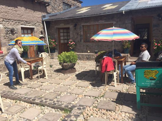 Ein bisschen Spielerei, um sich die Zeit bis zum Essen zu vertreiben