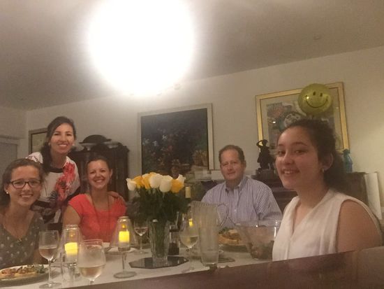 Abschiedsessen mit meiner Gastfamilie