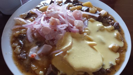 Chanfainita, Huancaina y Ceviche