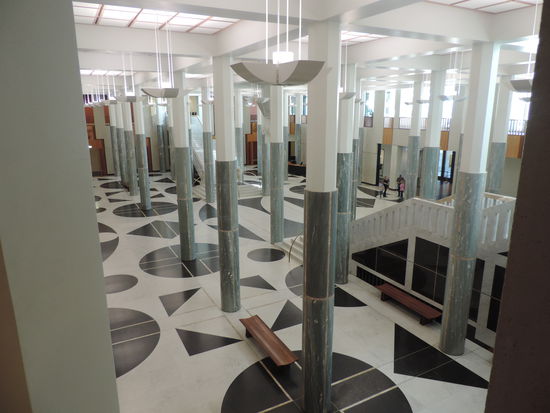 Die Eingangshalle des Parliamentsgebäudes