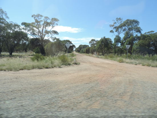 Man kann hier vom Highway regelmäßig auf solche Pisten abfahren! - wo die wohl hinführen?