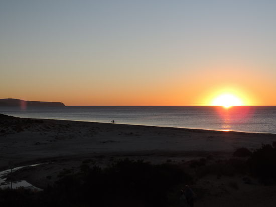Der Strand bei Normanville im Abendlicht