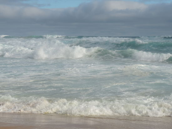 Mit ziemlich hohen Wellen!