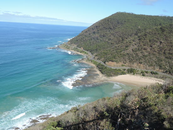 Ausblick von Teddy's Lookout auf die Great Ocean Road