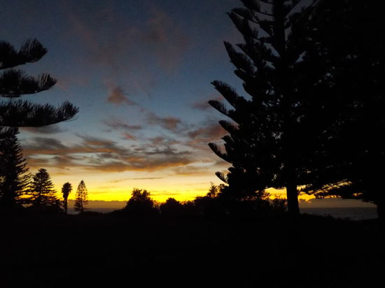 Unser Sonnenaufgang vom Schlafplatz aus