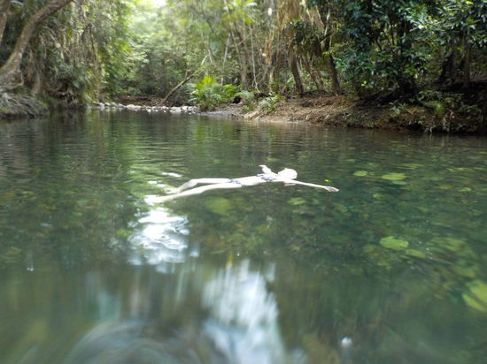 Hier konnten wir uns etwas abkühlen