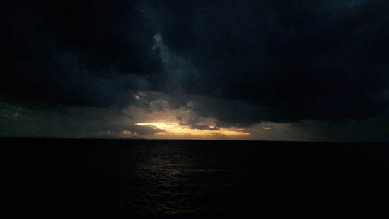 Düsteres Abendlicht