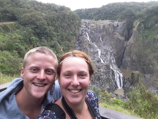 Und fuhren zu den Barron Falls