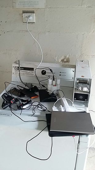 Nochmal alles aufgeladen und los geht's...