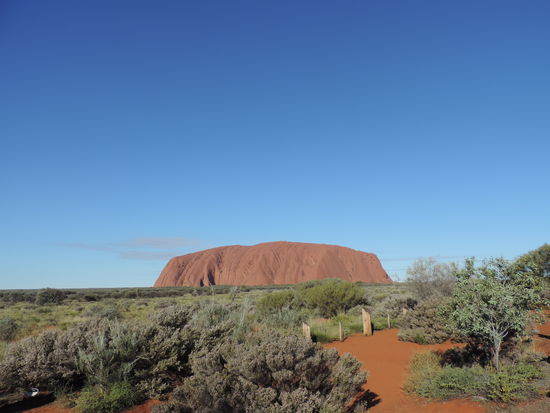 Uluru vom Parkplatz aus - beste Sicht