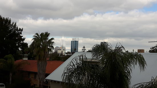 Unsere Aussicht auf die Stadt