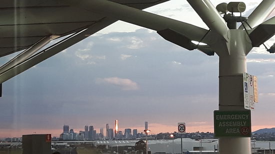 Letzter Blick auf Brisbane