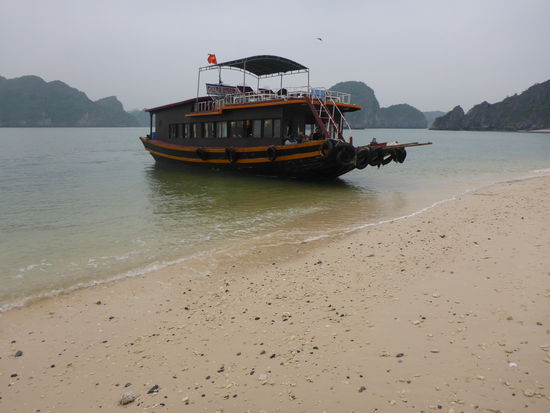 das Ausflugsboot für den Tag