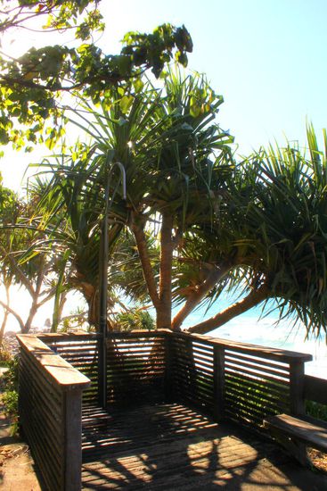 Duschen direkt mit Meerblick. Geht schlechter...