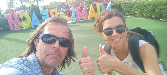 Und so sieht es aus wenn man in Miami ankommt und während des M und M essens ein spontan selfi macht!