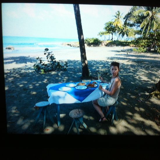 Mittagessen am strand