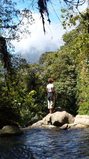 Der Wasserfall von oben, was eine tolle Aussicht