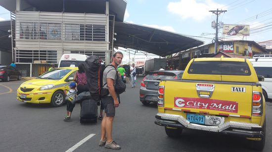 Die letzten Meter in Panama, die Grenze zu Costa Rica