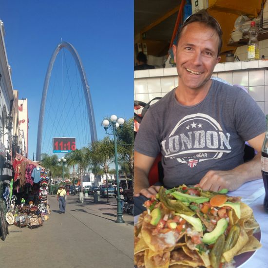 Eine kleine Portion  Nachos in Tijuana