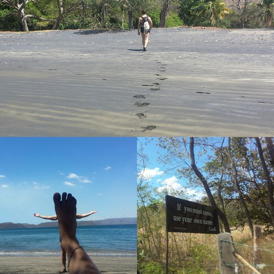Wo läuft Thorsten wohl hin?
Das zweite Foto ist kein Fuasspilz, das ist Fussarm
Und das dritte Bild ist ein Werbung für die Kirche. Bei Brasilito gibt es unzählige davon. Auf diesem steht, wenn du fluchen willst, dann benutze bitte deinen eigenen Namen.
Auch gut war...Happy Tour, jeden Sonntag um 10 Uhr.