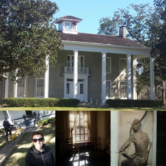 Die Zuckerrohr Farm, wir und das teuflische Tandem, ein Schlafzimmer im Haus und ein ziemlich entstellter Sklave.