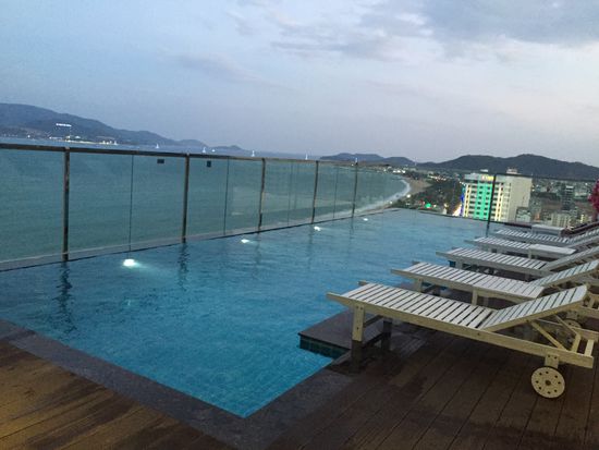 Pool auf dem Dach