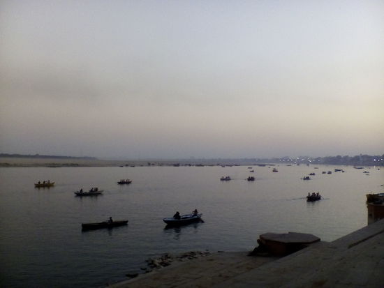 Ganges bei Sonnenuntergang