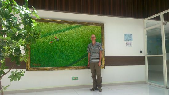 Andreas im Krankenhaus in Kuta