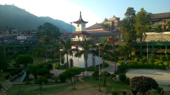 Clocktower mit Palasthotel rechts im Hintergrund