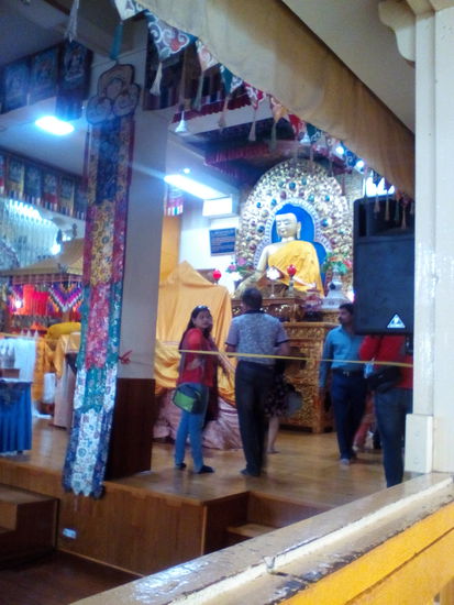 Im Tempel im tibetischen Zentrum