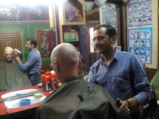 Andreas beim Friseur