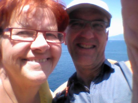 Wir in Sorrento am Meer