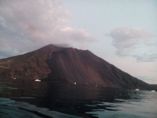Stromboli, mein Vulkan, auch wenn er kein Feuer gespuckt hat....