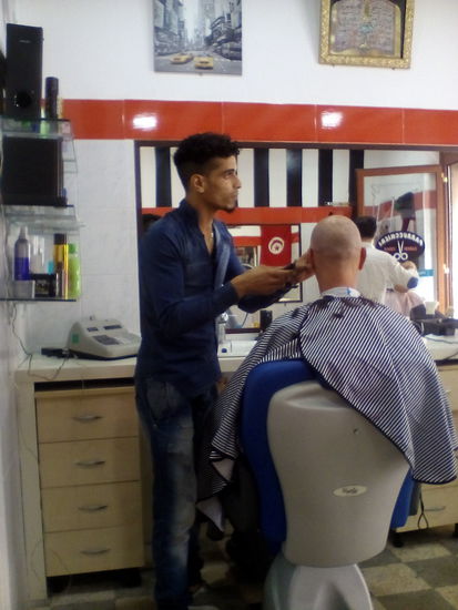 Andreas beim türkischen Friseur