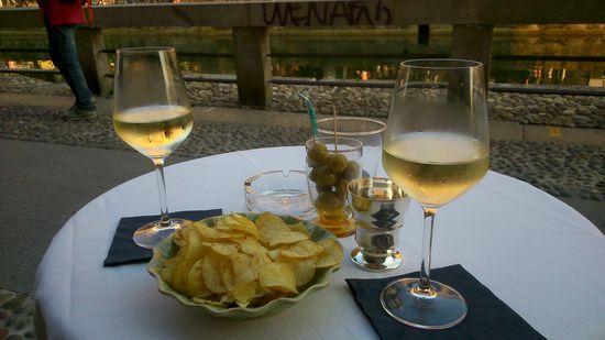 So schaut Proseccotrinken in Mailand aus und das um 7€ pro Glas