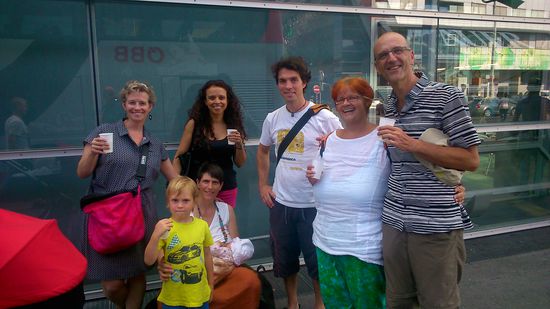 Ankunft in Graz, so eine schöne Überraschung!