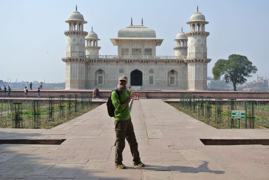 Taj Ganj genannt Babytaj mit Andreas