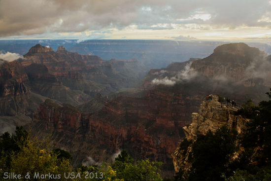 Wolken am North Rim