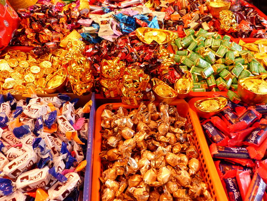 Süßigkeiten zum chinesischen Neujahrsfest