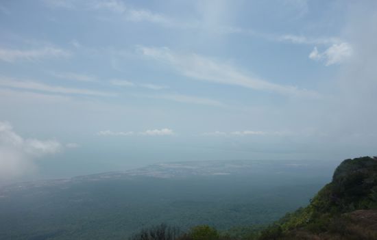 Die Aussicht vom verlassenen Hotel aus.
