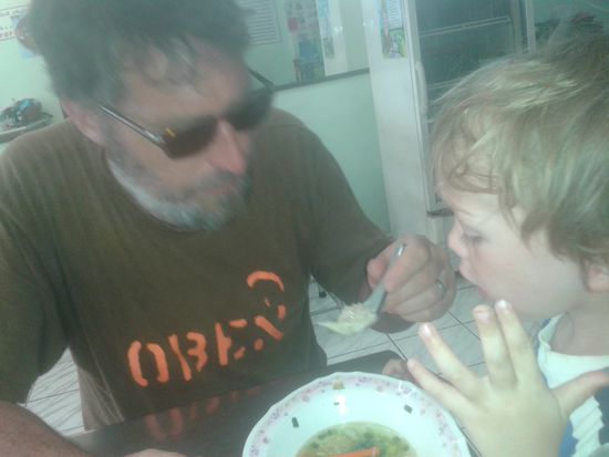 Juju im Glück. Endlich wieder Maultaschen.