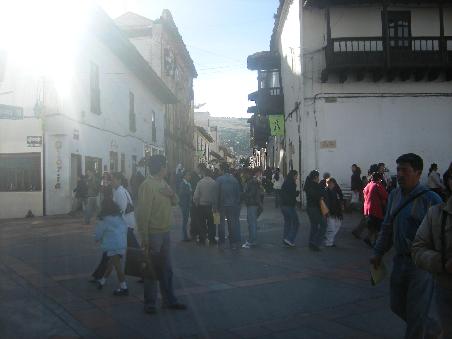 Auf den Gassen in Tunja ist immer was los