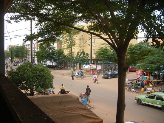 Blick vom Hotelbalkon aus